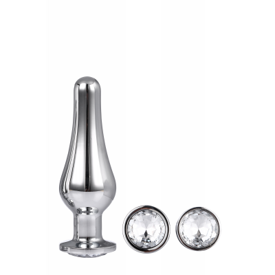 DT21874 Набор анальных пробок конической формы Dream Toys GLEAMING LOVE PLEASURE SET SILVER