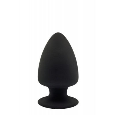 Термоактивная анальная пробка PREMIUM SILICONE PLUG M BLACK