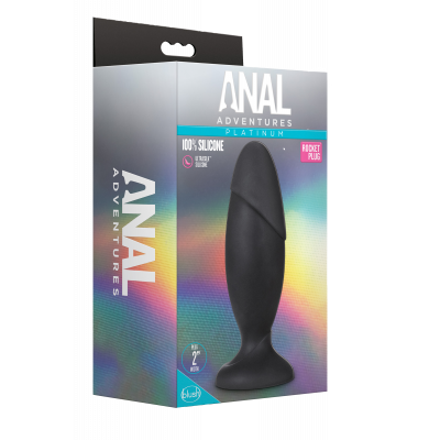 Анальная пробка Blush Anal Adventures Platinum Rocket Plug L