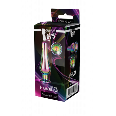 DT21821 Анальная пробка конической формы Dream Toys GLEAMING LOVE COLOURED PLEASURE PLUG M DT21821 Анальная пробка конической формы Dream Toys GLEAMING LOVE COLOURED PLEASURE PLUG M