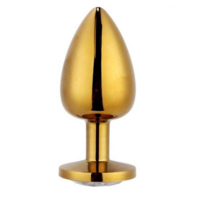 Анальная пробка Gold Metal Heart Pink, S Анальная пробка Gold Metal Heart Pink, S