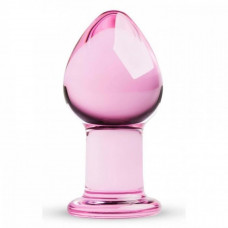 Пробка стекло розовая Gildo Pink Glass Buttplug No. 26