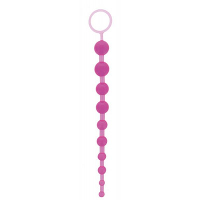 Анальная цепочка Oriental Jelly Butt Beads 10.5", PURPLE