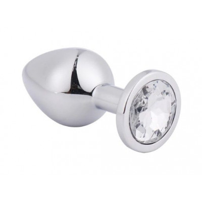 Анальная пробка Silver Metal Diamond, M