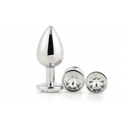 Набор анальных пробок Dream Toys GLEAMING LOVE SILVER PLUG SET Набор анальных пробок Dream Toys GLEAMING LOVE SILVER PLUG SET