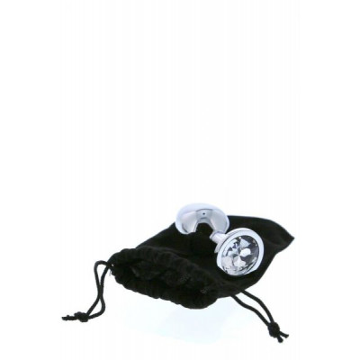 DT21786 Анальная пробка с камнем GLEAMING LOVE SILVER PLUG MEDIUM DT21786 Анальная пробка с камнем GLEAMING LOVE SILVER PLUG MEDIUM