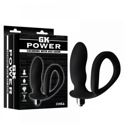CH32156 Анальная пробка с кольцом GK power cockring with ass-gasm Chisa