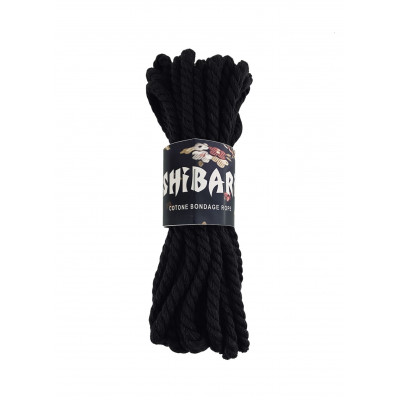 Бавовняна мотузка для шібарі Feral Feelings Shibari Rope, 8 м чорна