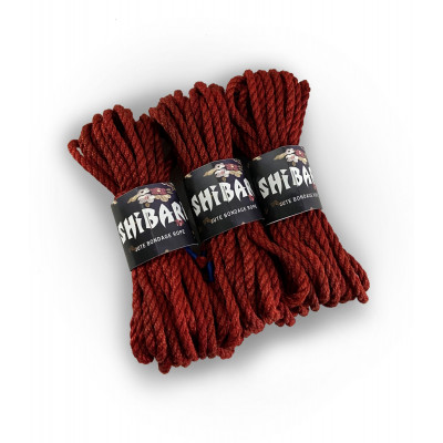 Джутова мотузка для шібарі Feral Feelings Shibari Rope, 8 м червона Джутова мотузка для шібарі Feral Feelings Shibari Rope, 8 м червона