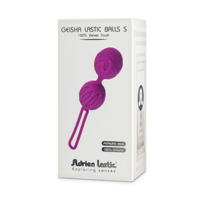 Вагінальні кульки Adrien Lastic Geisha Lastic Balls Mini Pink (S), діаметр 3,4 см, вага 85 гр Вагінальні кульки Adrien Lastic Geisha Lastic Balls Mini Pink (S), діаметр 3,4 см, вага 85 гр