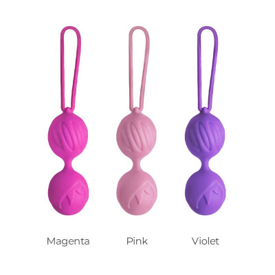 Вагінальні кульки Adrien Lastic Geisha Lastic Balls Mini Pink (S), діаметр 3,4 см, вага 85 гр Вагінальні кульки Adrien Lastic Geisha Lastic Balls Mini Pink (S), діаметр 3,4 см, вага 85 гр