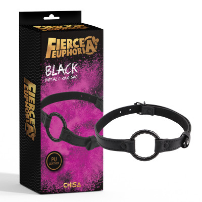 Кляп кольцо Black Metal O-Ring Gag Fierce Euphoria Chisa