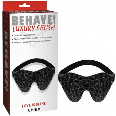 CH05232 Маска на глаза BEHAVE LUXURY FETISH LOVE IS BLIND Chisa