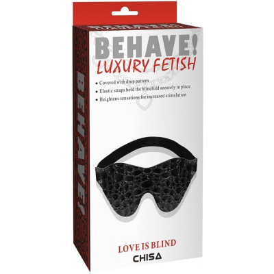 CH05232 Маска на глаза BEHAVE LUXURY FETISH LOVE IS BLIND Chisa