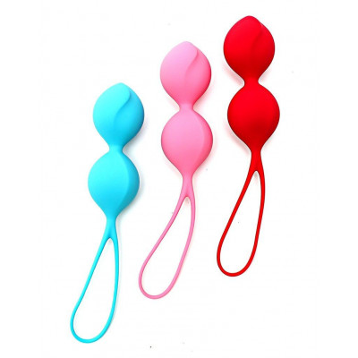 Вагинальные шарики Satisfyer V Balls (3 пары), диаметр 3,4см, вес 79-114-150гр, монолитные Вагинальные шарики Satisfyer V Balls (3 пары), диаметр 3,4см, вес 79-114-150гр, монолитные