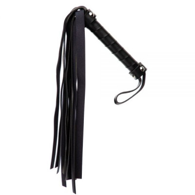 F61422 Плетка из экокожи FLOGGER BLACK