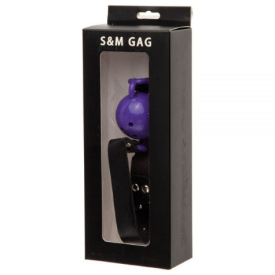 F61409 Кляп из экокожи Loveshop Latex BREATHABLE BALL GAG PURPLE F61409 Кляп из экокожи Loveshop Latex BREATHABLE BALL GAG PURPLE