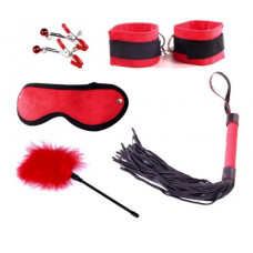 Набор для БДСМ игр Delight Mini Set, Black&Red
