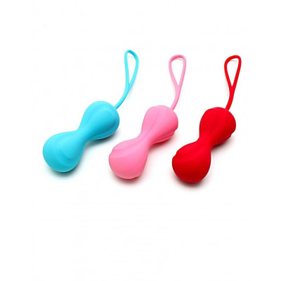 Вагинальные шарики Satisfyer Power Balls (3 пары), диаметр 3,4см, вес 60-76-92гр, с шариком внутри Вагинальные шарики Satisfyer Power Balls (3 пары), диаметр 3,4см, вес 60-76-92гр, с шариком внутри