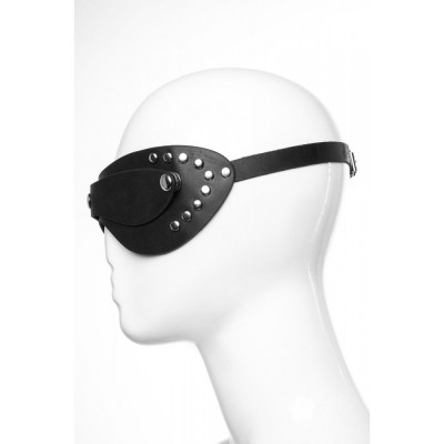 Маска на глаза натуральная кожа Loveshop модель Mask 1.1