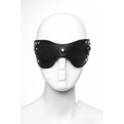 Маска на глаза натуральная кожа Loveshop модель Mask 1.1