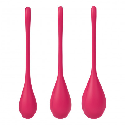 Набір йоні намистин Satisfyer Yoni Power 1 Red, діаметр 2-2,5-3см, вага 22-46-74гр Набір йоні намистин Satisfyer Yoni Power 1 Red, діаметр 2-2,5-3см, вага 22-46-74гр