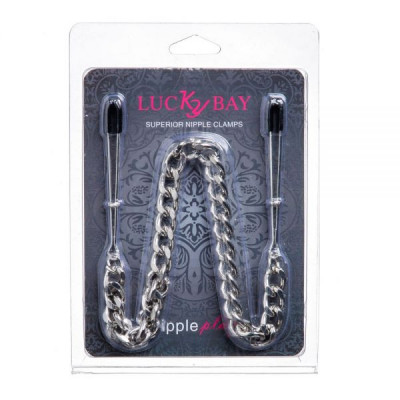 Зажимы на соски Nipple play пинцет Chain Heavy Metall