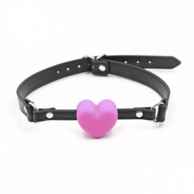 F61287 Кляп сердце Silicone Luxury Fetish Pink
