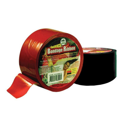 Лента для бондажа BONDAGE RIBBON 5CM/18MTR, BLACK