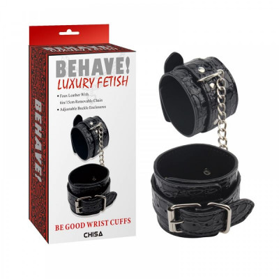 Наручники Behave! Luxury Fetish Be Good Wrist Cuffs Chisa Наручники Behave! Luxury Fetish Be Good Wrist Cuffs Chisa