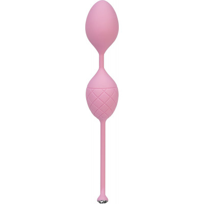 Розкішні вагінальні кульки PILLOW TALK - Frisky Pink з кристалом, діаметр 3,2 см, вага 49-75гр Розкішні вагінальні кульки PILLOW TALK - Frisky Pink з кристалом, діаметр 3,2 см, вага 49-75гр