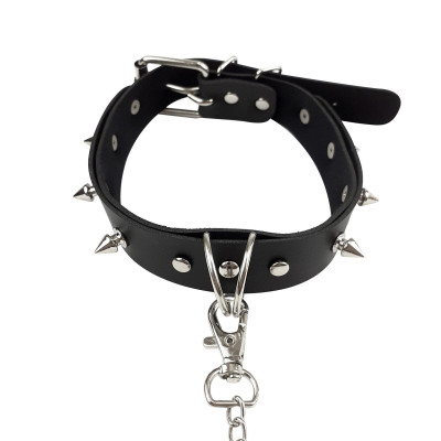 Нашийник з шипами та повідцем Art of Sex - Collar Spikes and Leash Нашийник з шипами та повідцем Art of Sex - Collar Spikes and Leash