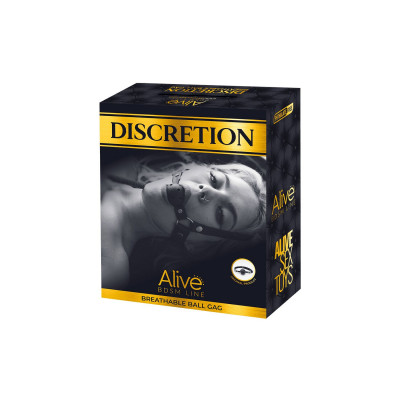 Воздухопроницаемый кляп Alive Discretion Black Воздухопроницаемый кляп Alive Discretion Black