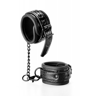 Наручники BLAZE LUXURY HANDCUFF CROCO BLACK Наручники BLAZE LUXURY HANDCUFF CROCO BLACK