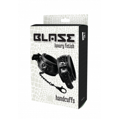 Наручники BLAZE LUXURY HANDCUFF CROCO BLACK Наручники BLAZE LUXURY HANDCUFF CROCO BLACK