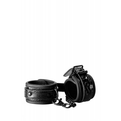 Наручники BLAZE LUXURY HANDCUFF CROCO BLACK Наручники BLAZE LUXURY HANDCUFF CROCO BLACK