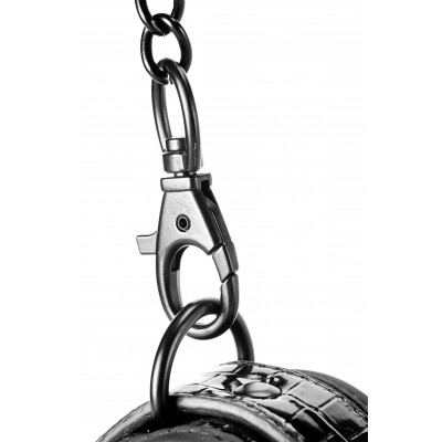 Наручники BLAZE LUXURY HANDCUFF CROCO BLACK Наручники BLAZE LUXURY HANDCUFF CROCO BLACK