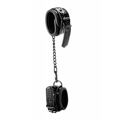 Наручники BLAZE LUXURY HANDCUFF CROCO BLACK Наручники BLAZE LUXURY HANDCUFF CROCO BLACK