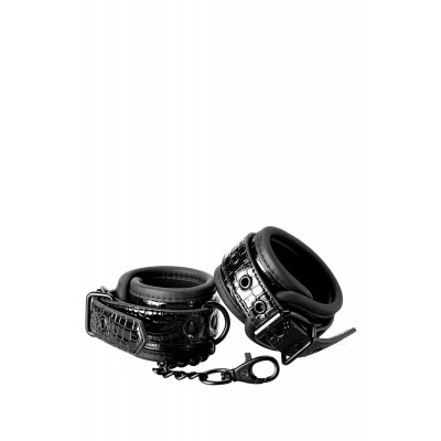 Наручники BLAZE LUXURY HANDCUFF CROCO BLACK Наручники BLAZE LUXURY HANDCUFF CROCO BLACK