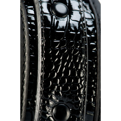 Наручники BLAZE LUXURY HANDCUFF CROCO BLACK Наручники BLAZE LUXURY HANDCUFF CROCO BLACK