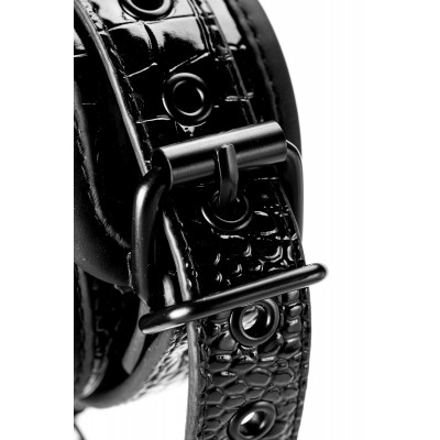 Наручники BLAZE LUXURY HANDCUFF CROCO BLACK Наручники BLAZE LUXURY HANDCUFF CROCO BLACK