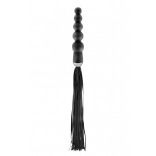 Флогер з ручкою - анальним намистом Fetish Tentation Whip with Rosary Handle