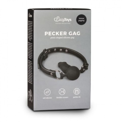 Кляп EASYTOYS BALL GAG WITH SILICONE DONG