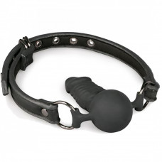 Кляп EASYTOYS BALL GAG WITH SILICONE DONG