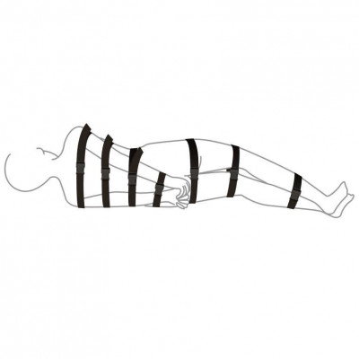 Ремені для бондажу Art of Sex - BDSM Black Night Simple Ремені для бондажу Art of Sex - BDSM Black Night Simple