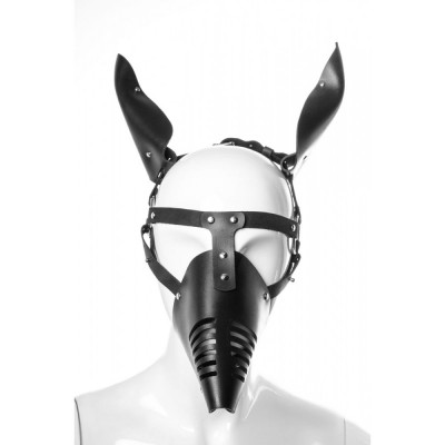 Маска кожа натуральная кожа Hand Made Loveshop Doberman