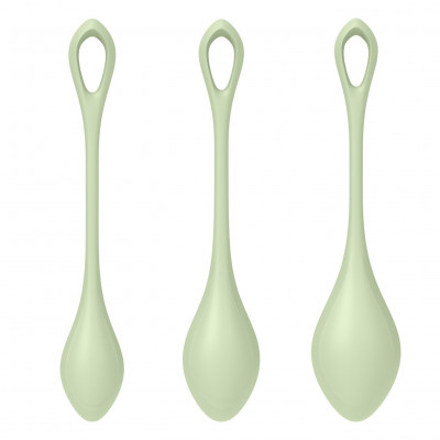 Набор йони бусин Satisfyer Yoni Power 2 Light Green, диаметр 2-2,5-3см, вес 22-44-73гр Набор йони бусин Satisfyer Yoni Power 2 Light Green, диаметр 2-2,5-3см, вес 22-44-73гр