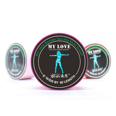 Лента бондажная черная My Love 15м