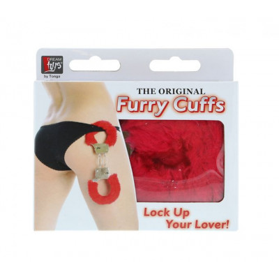Наручники,Metal Handcuff with Plush, RED