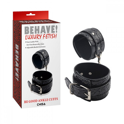 Поножи BEHAVE LUXURY FETISH BE GOOD ANKLE CUFFS Поножи BEHAVE LUXURY FETISH BE GOOD ANKLE CUFFS